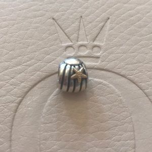 Pandora Silver and 14K Gold Sea Shell